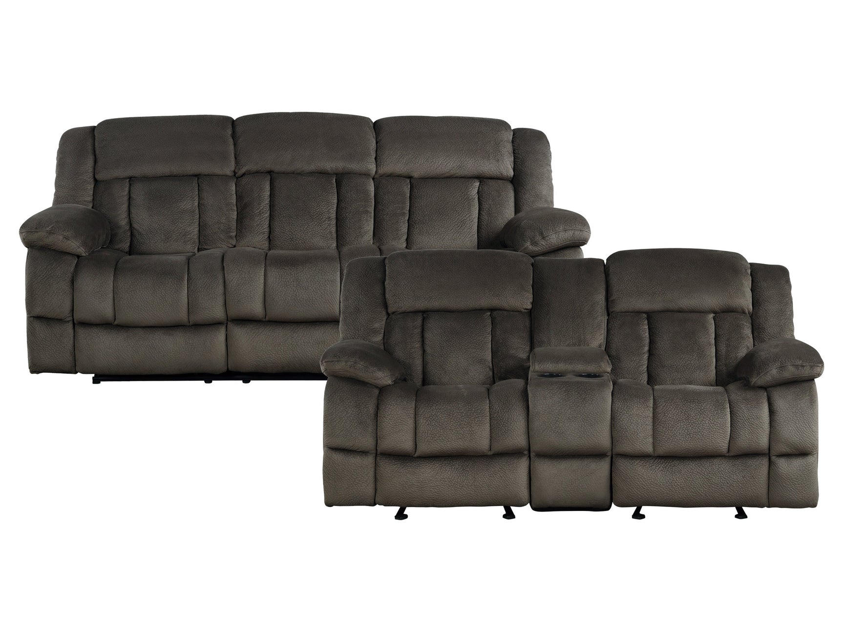 Laurelton Chocolate Sofa & Loveseat - Ornate Home