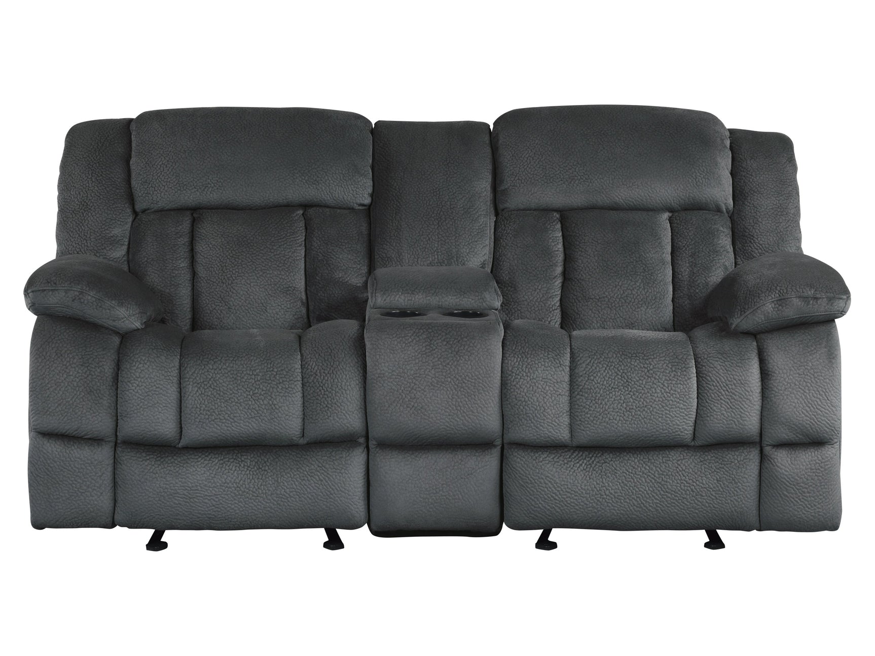Laurelton Gray Double Glider Reclining Loveseat - Ornate Home