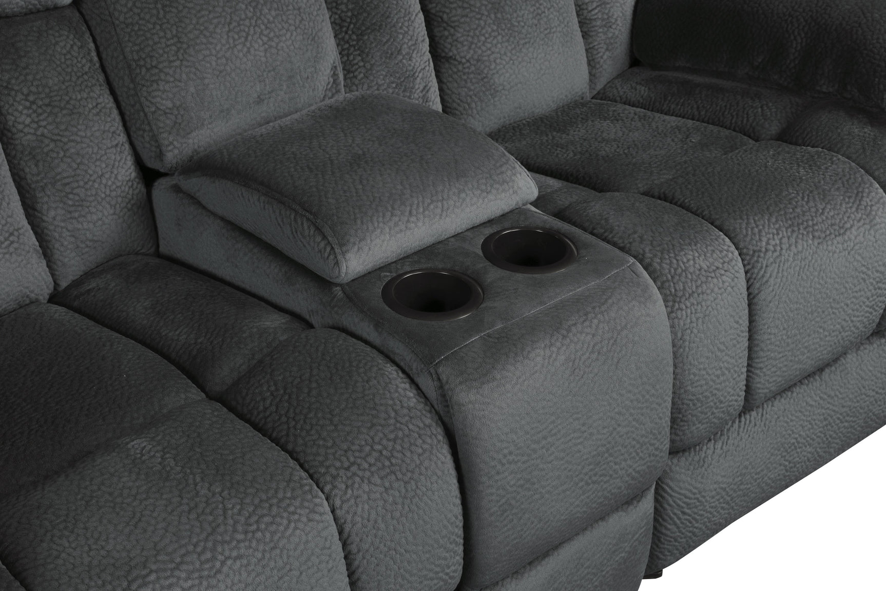 Laurelton Gray Double Glider Reclining Loveseat - Ornate Home