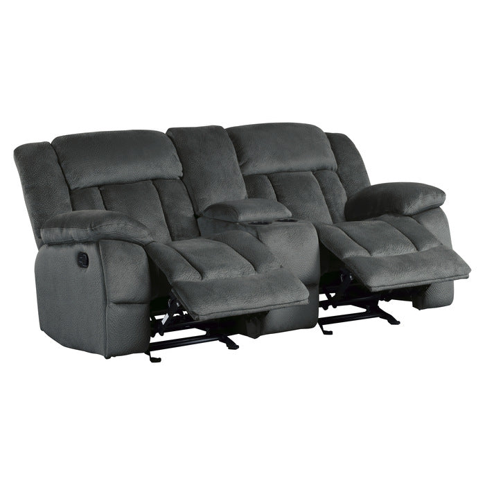 Laurelton Gray Double Glider Reclining Loveseat - Ornate Home