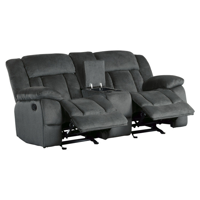 Laurelton Gray Double Glider Reclining Loveseat - Ornate Home