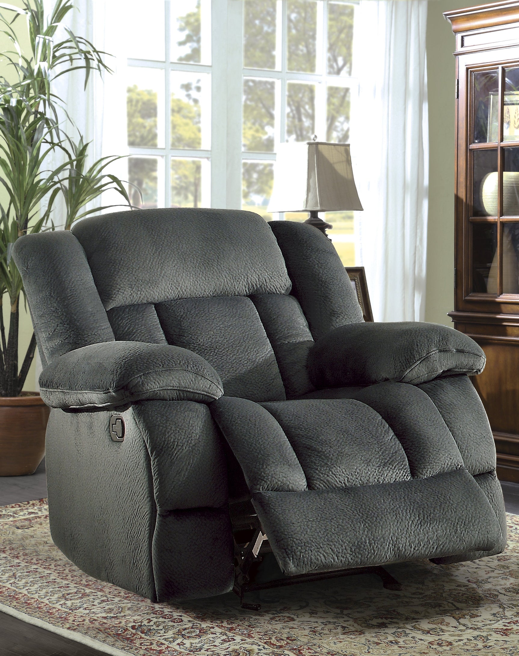 Laurelton Gray Glider Reclining Chair - Ornate Home