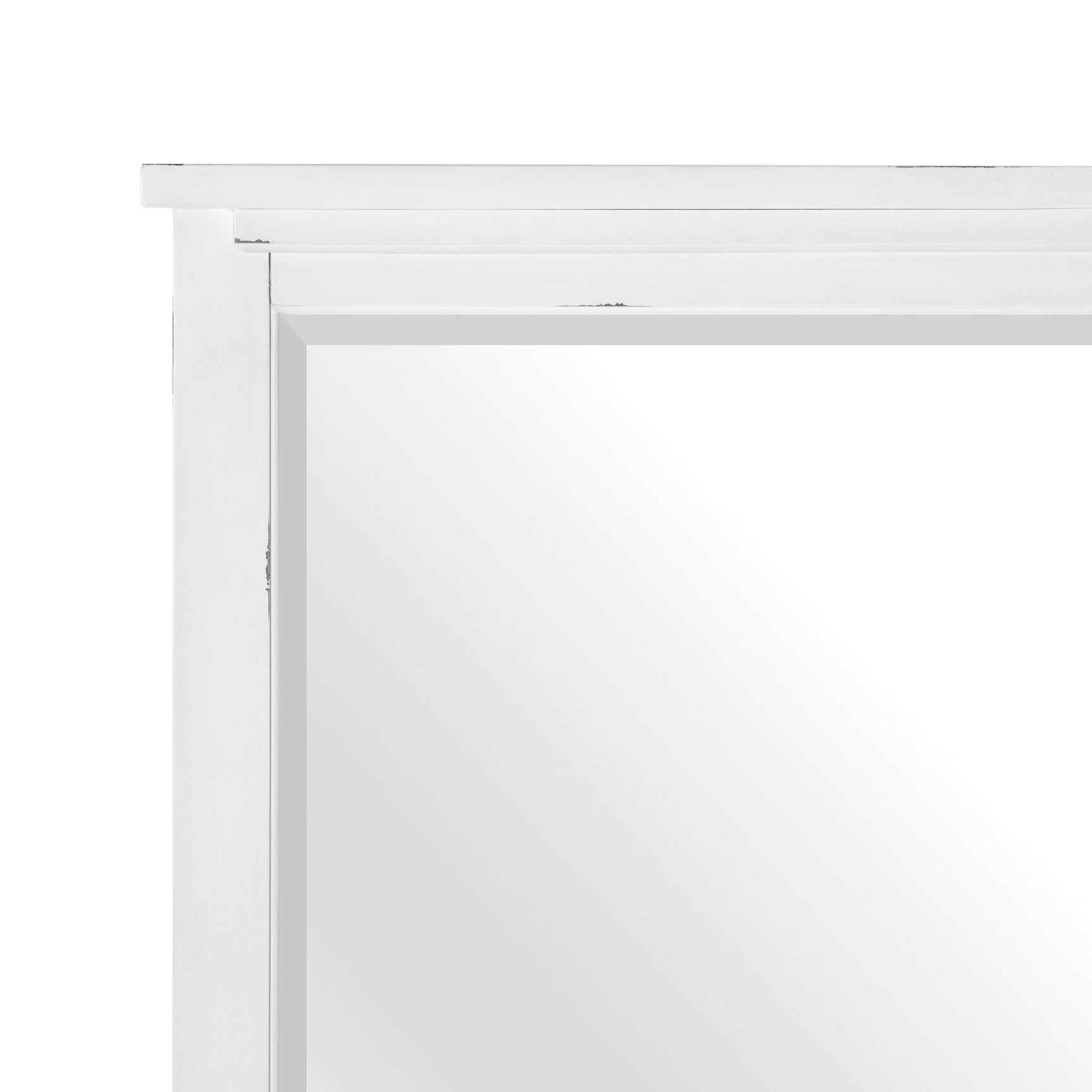 Laurelville Antique White Mirror - Ornate Home