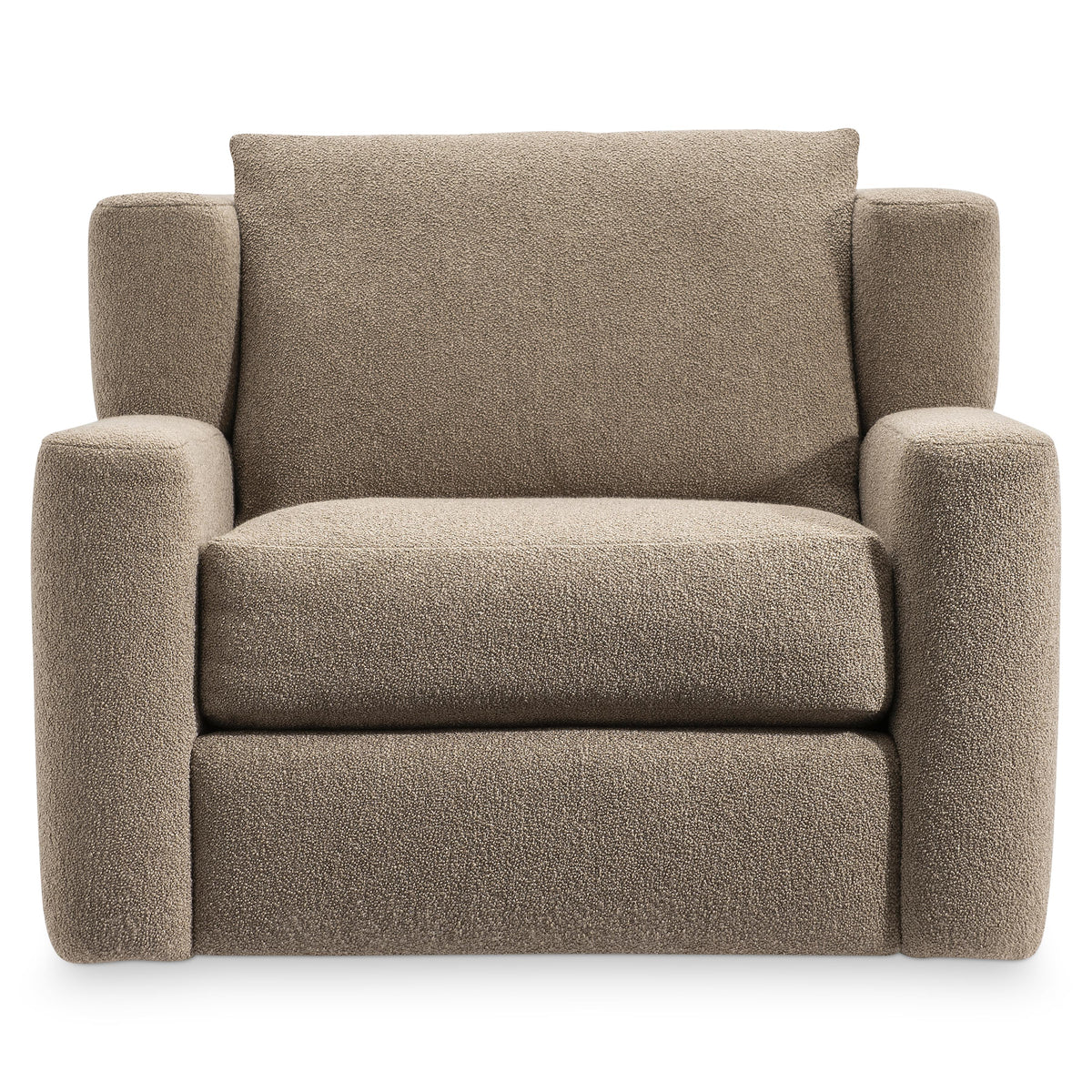 Laurent Ivory Swivel Chair Without Pillows - Ornate Home