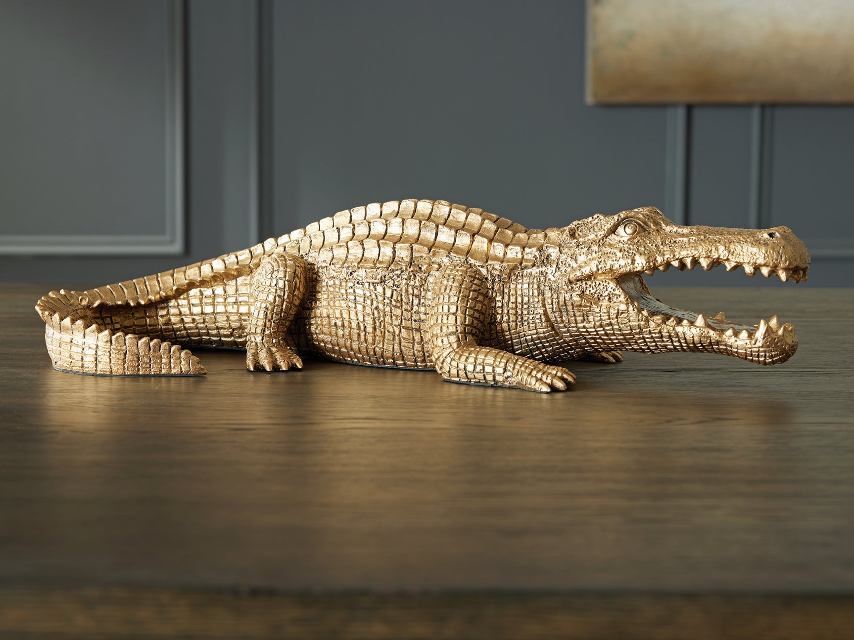 Lauretman Antique Gold Finish Sculpture - Ornate Home