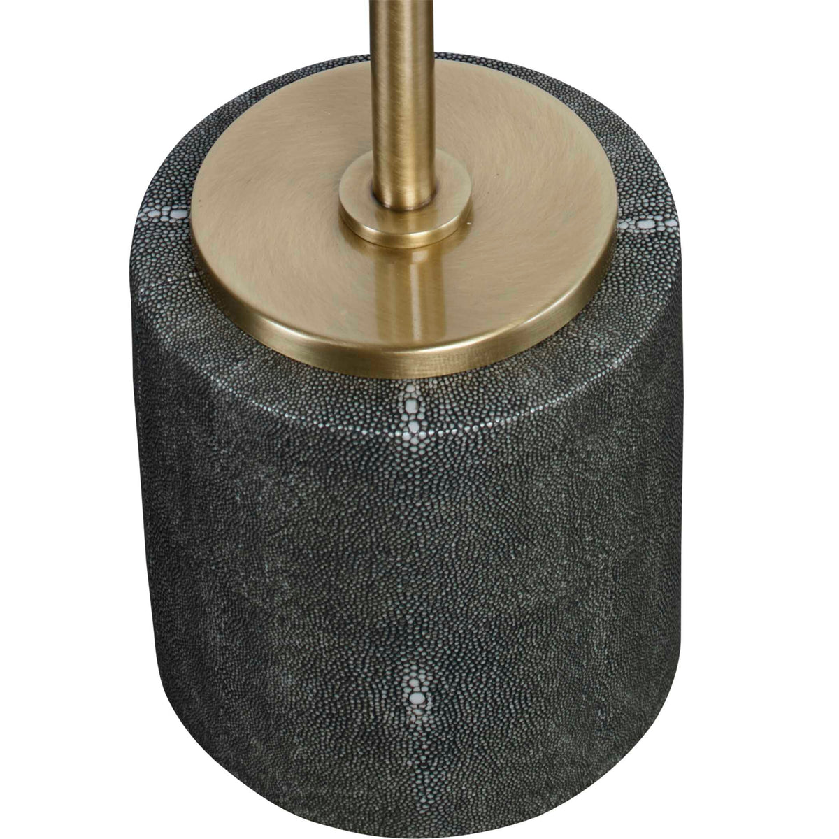 Laurier Brass/Gray Mirrored Accent Table - Ornate Home