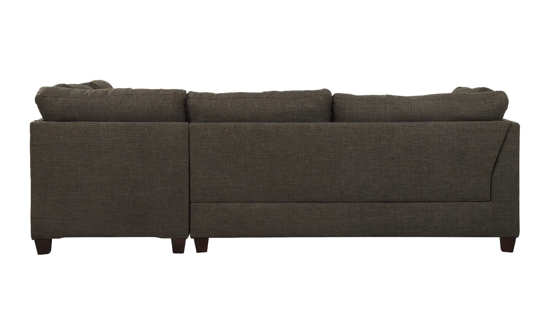 Laurissa Taupe Gray Sectional Sofa & Ottoman W/2 Pillows - Ornate Home
