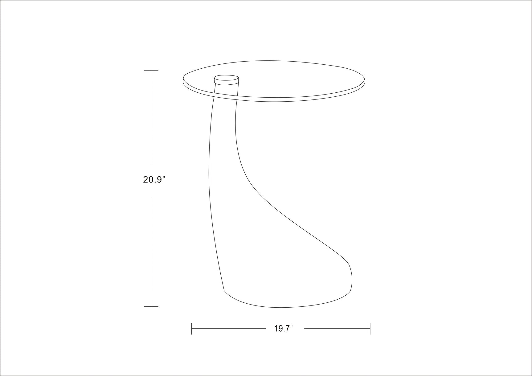 Lava Accent Table in Red - Ornate Home