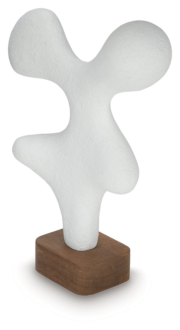 Lavarsen White/Brown Sculpture (17.38" H) (Online Special Price) - Ornate Home