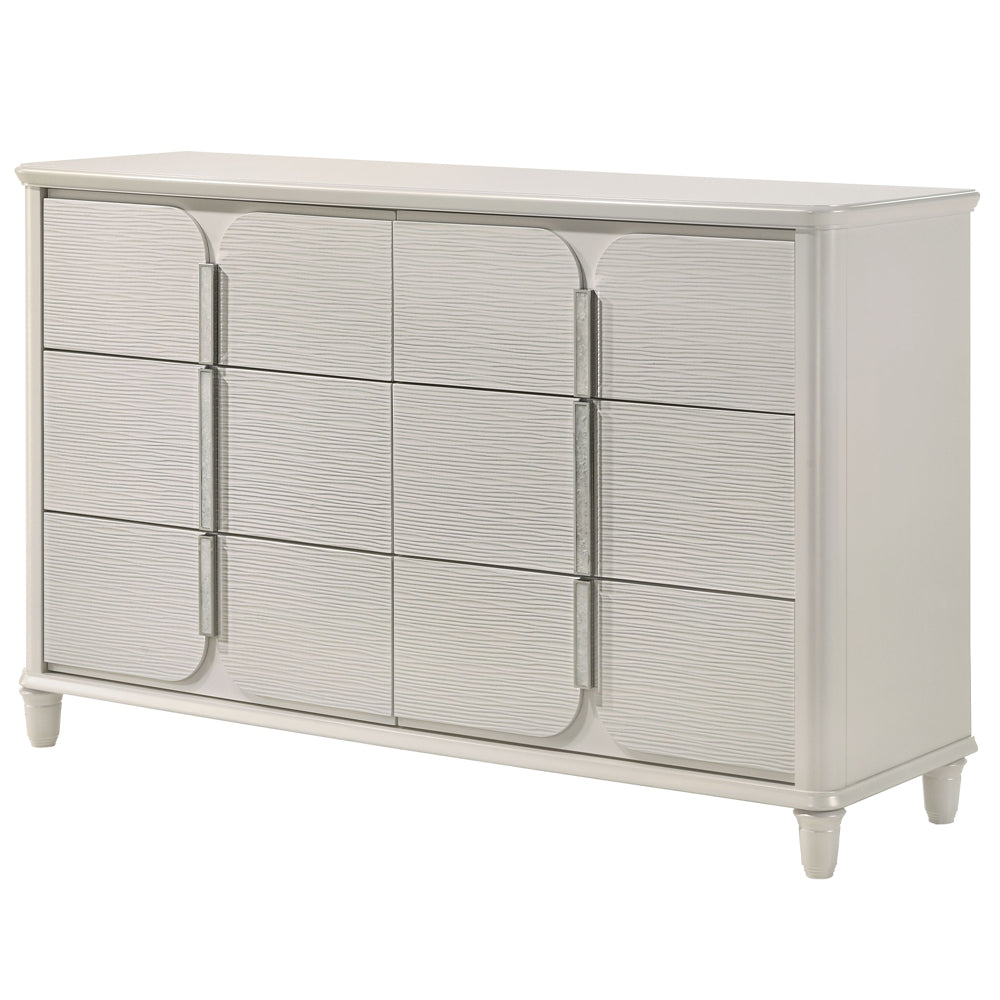 Laveda Pearl White Dresser - Ornate Home