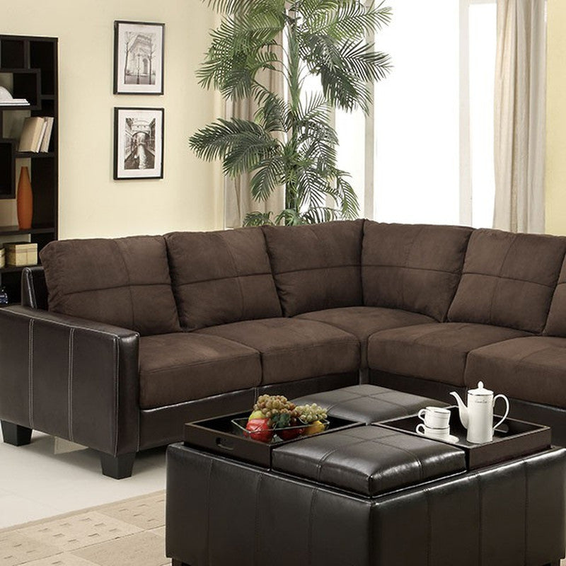 Lavena Chocolate/Espresso Sectional - Ornate Home