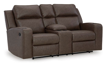 Lavenhorne Granite Reclining Loveseat with Console (Online Special Price) - Ornate Home