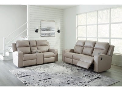 Lavenhorne Gray Reclining Sofa and Loveseat - Ornate Home