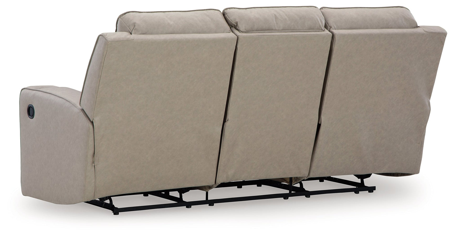 Lavenhorne Pebble Reclining Sofa with Drop Down Table - Ornate Home