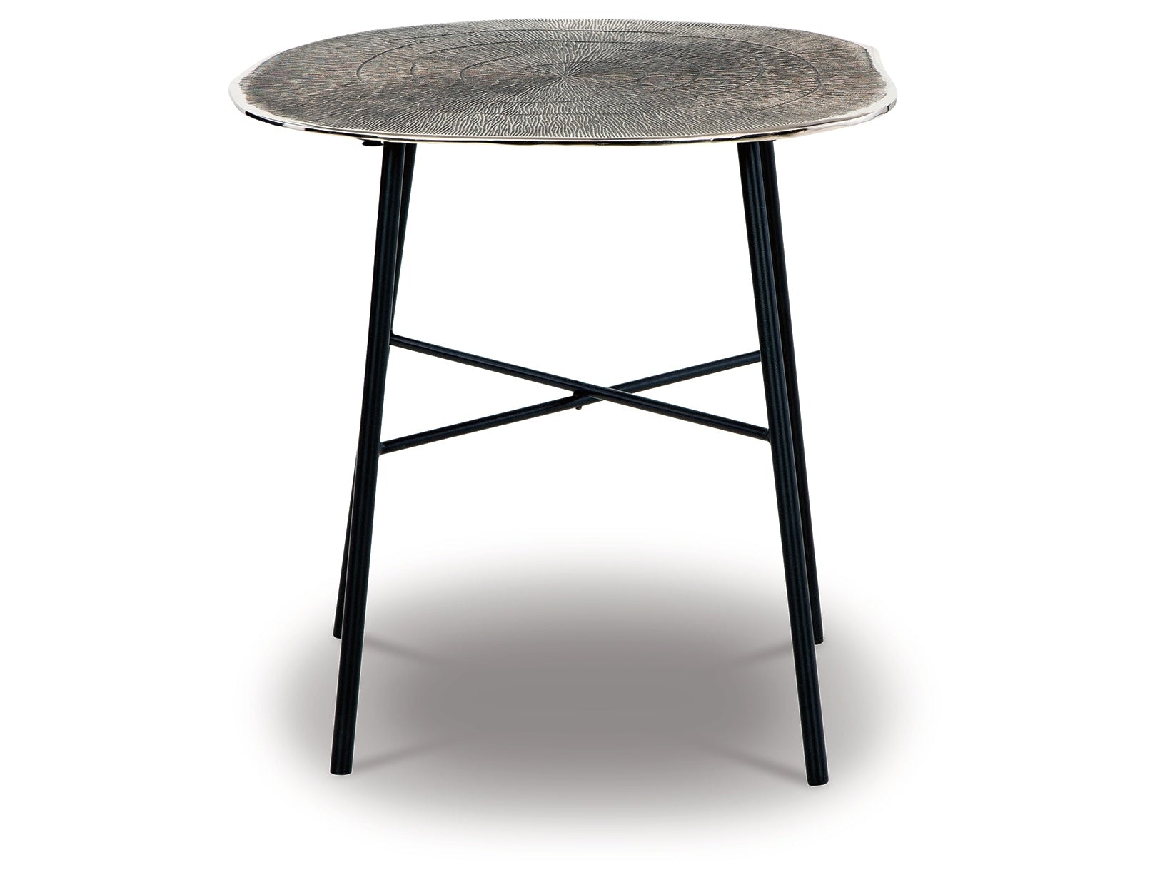 Laverford Chrome/Black Coffee Table and 2 End Tables - Ornate Home