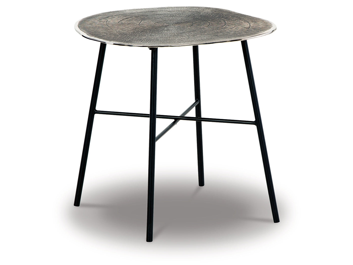 Laverford Chrome/Black Coffee Table and 2 End Tables - Ornate Home