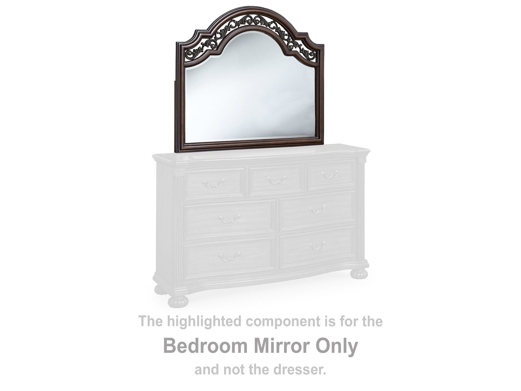Lavinton Brown Bedroom Mirror - Ornate Home
