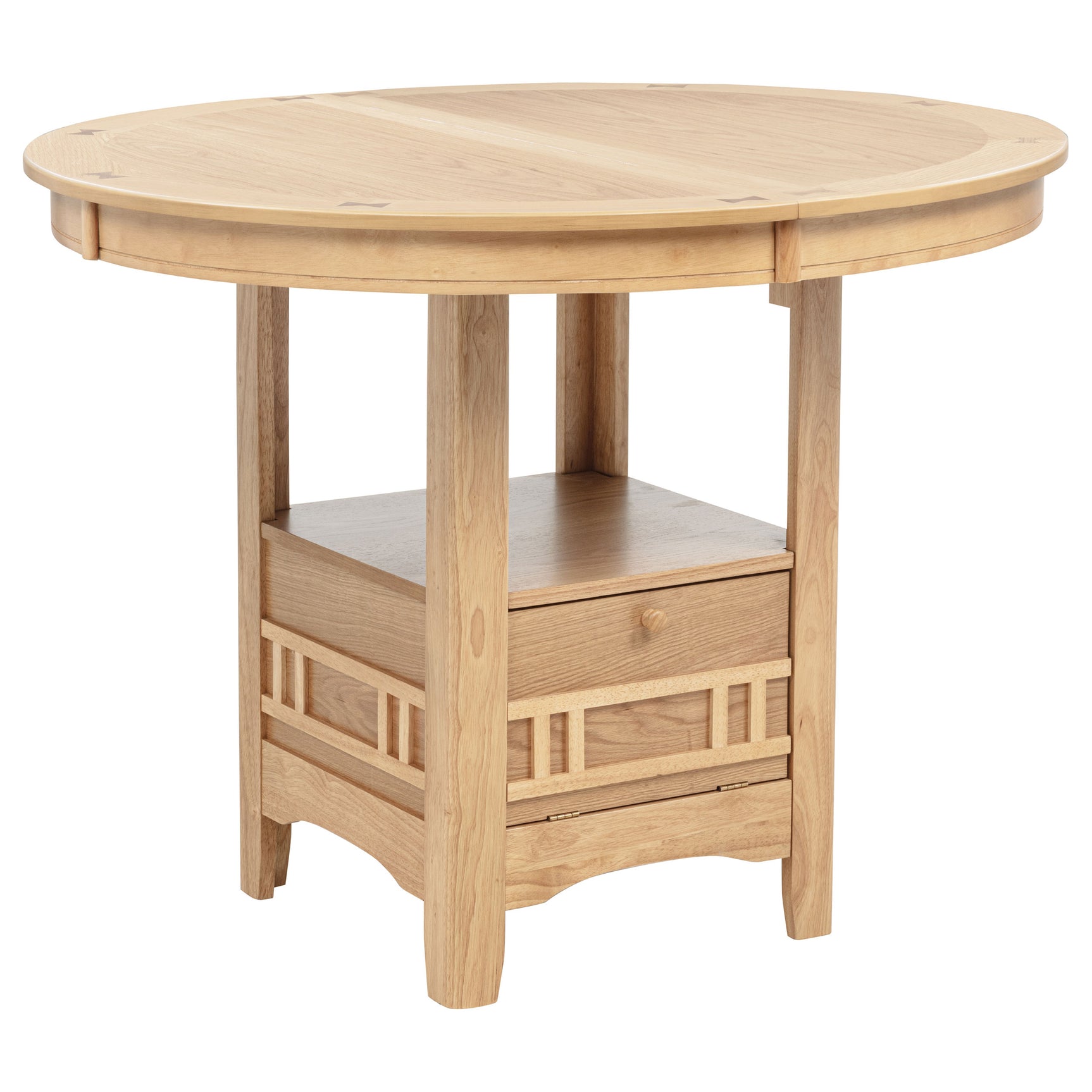 Lavon Light Oak Oval 60-inch Counter Height Extension Dining Table - Ornate Home