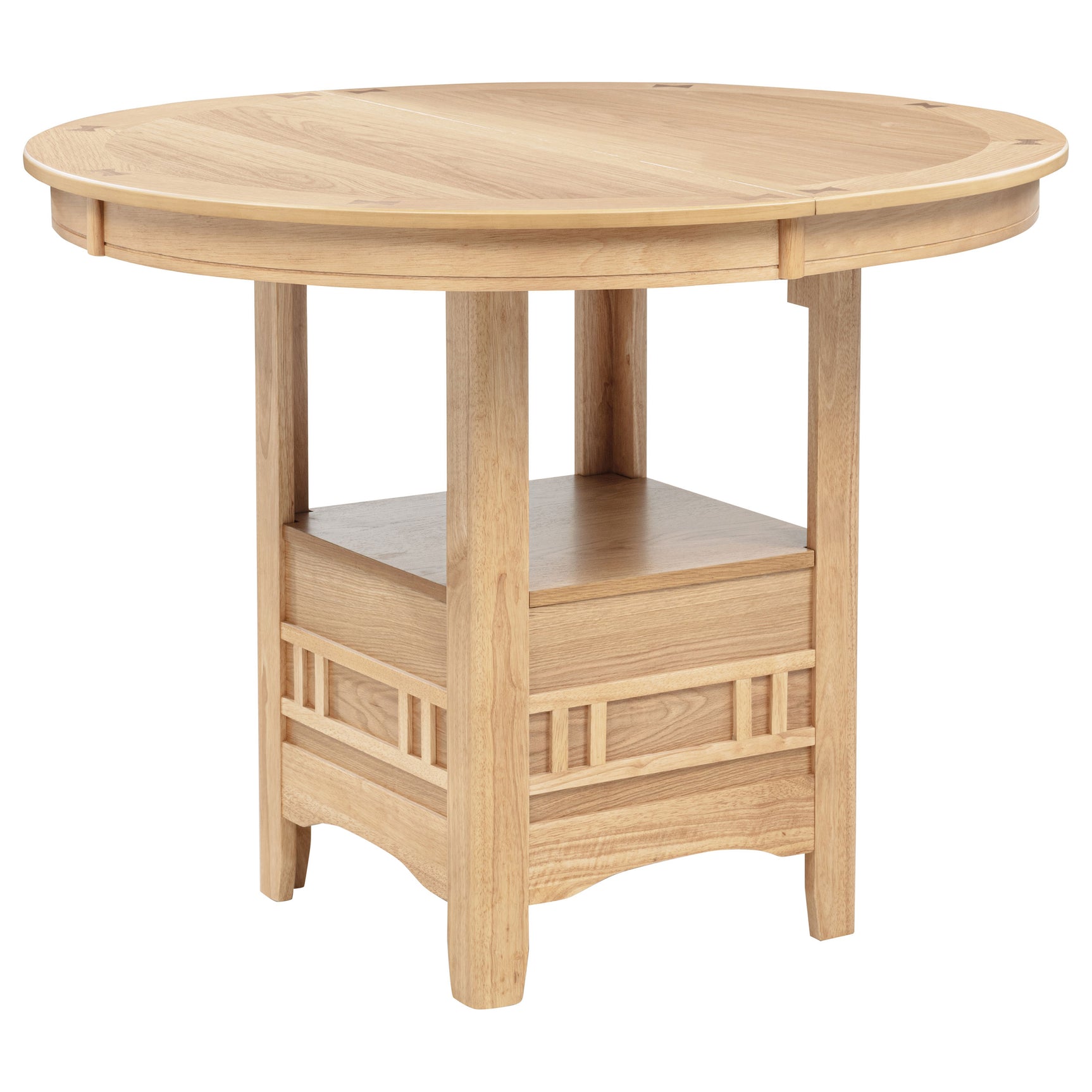 Lavon Light Oak Oval 60-inch Counter Height Extension Dining Table - Ornate Home