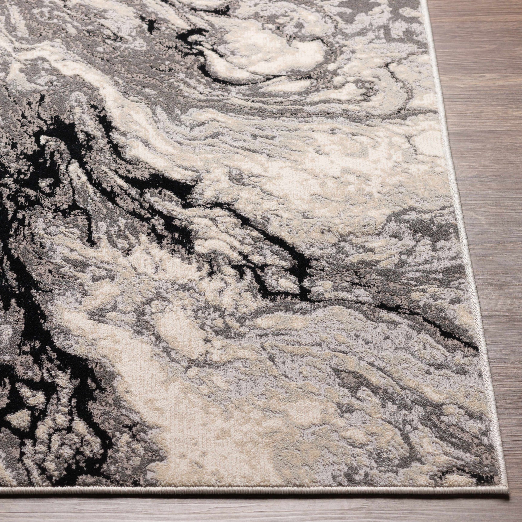 Lawigan Gray Marble Rug - Clearance - Ornate Home