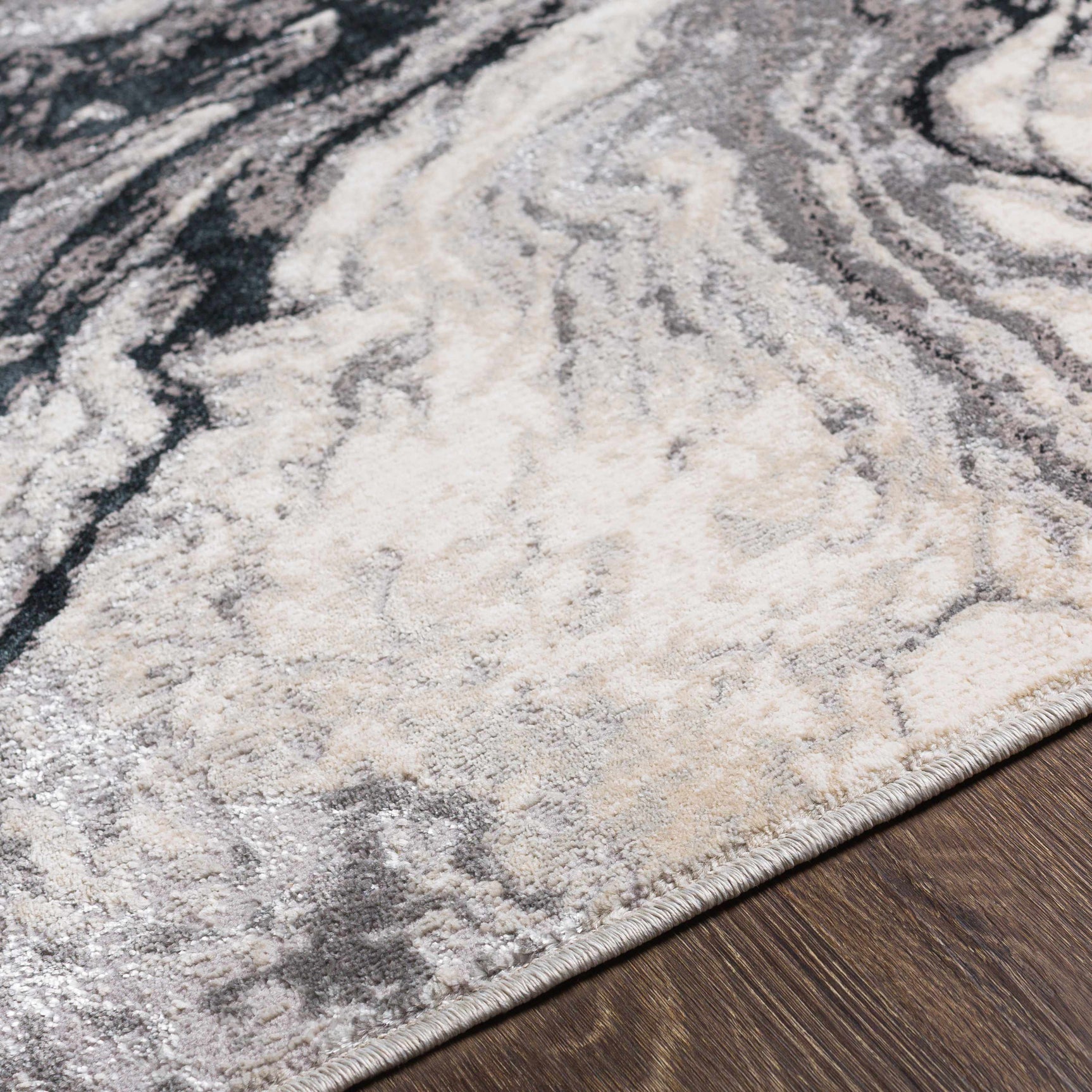 Lawigan Gray Marble Rug - Clearance - Ornate Home
