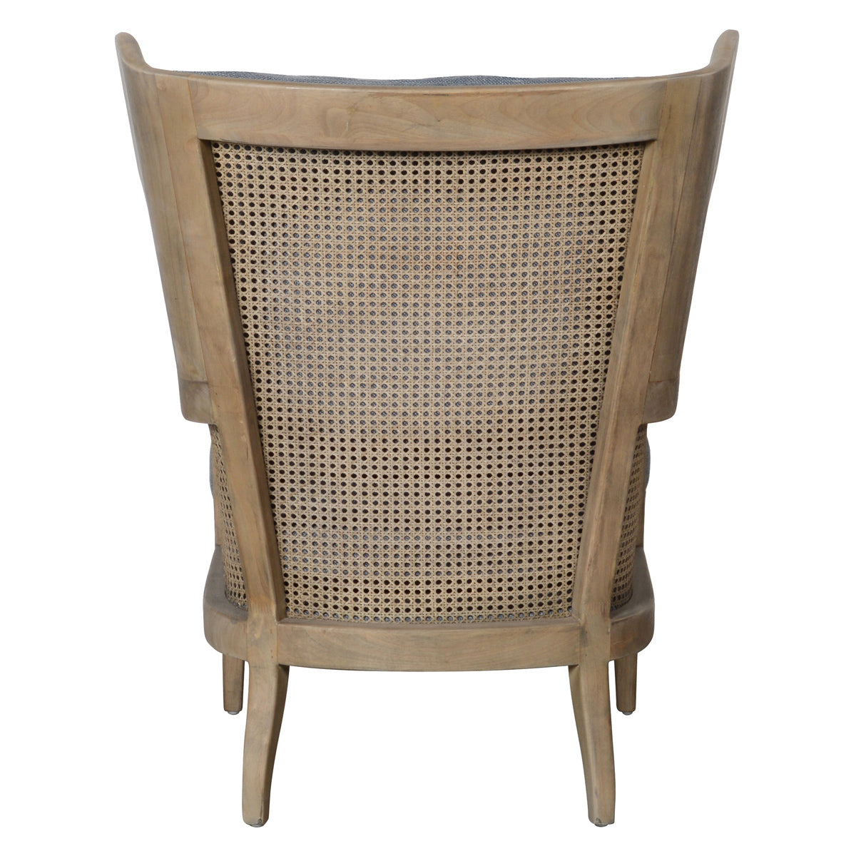 Lawrence Rattan Gray/Brown Accent Chair - Ornate Home