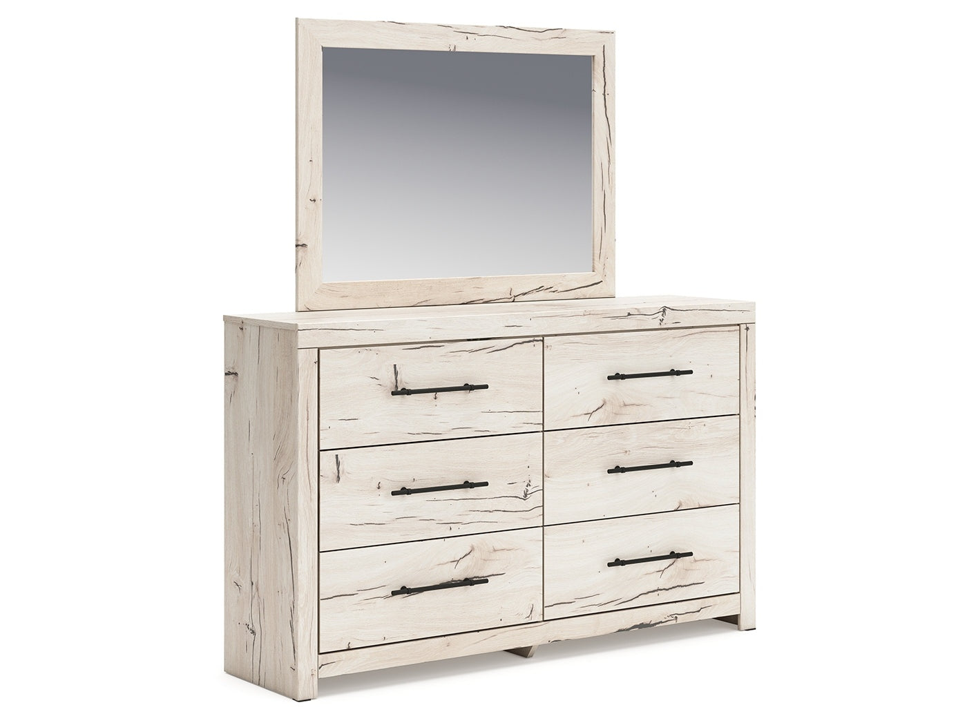 Lawroy Light Natural Dresser and Mirror - Ornate Home