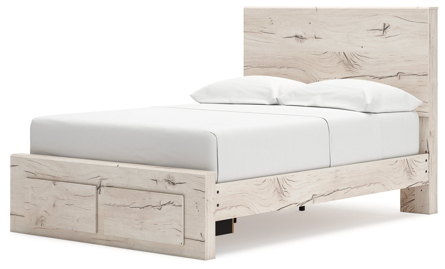 Lawroy Light Natural Full Panel Storage Bedroom Set with Dresser, Mirror and Nightstand (Online Special Price) - Ornate Home