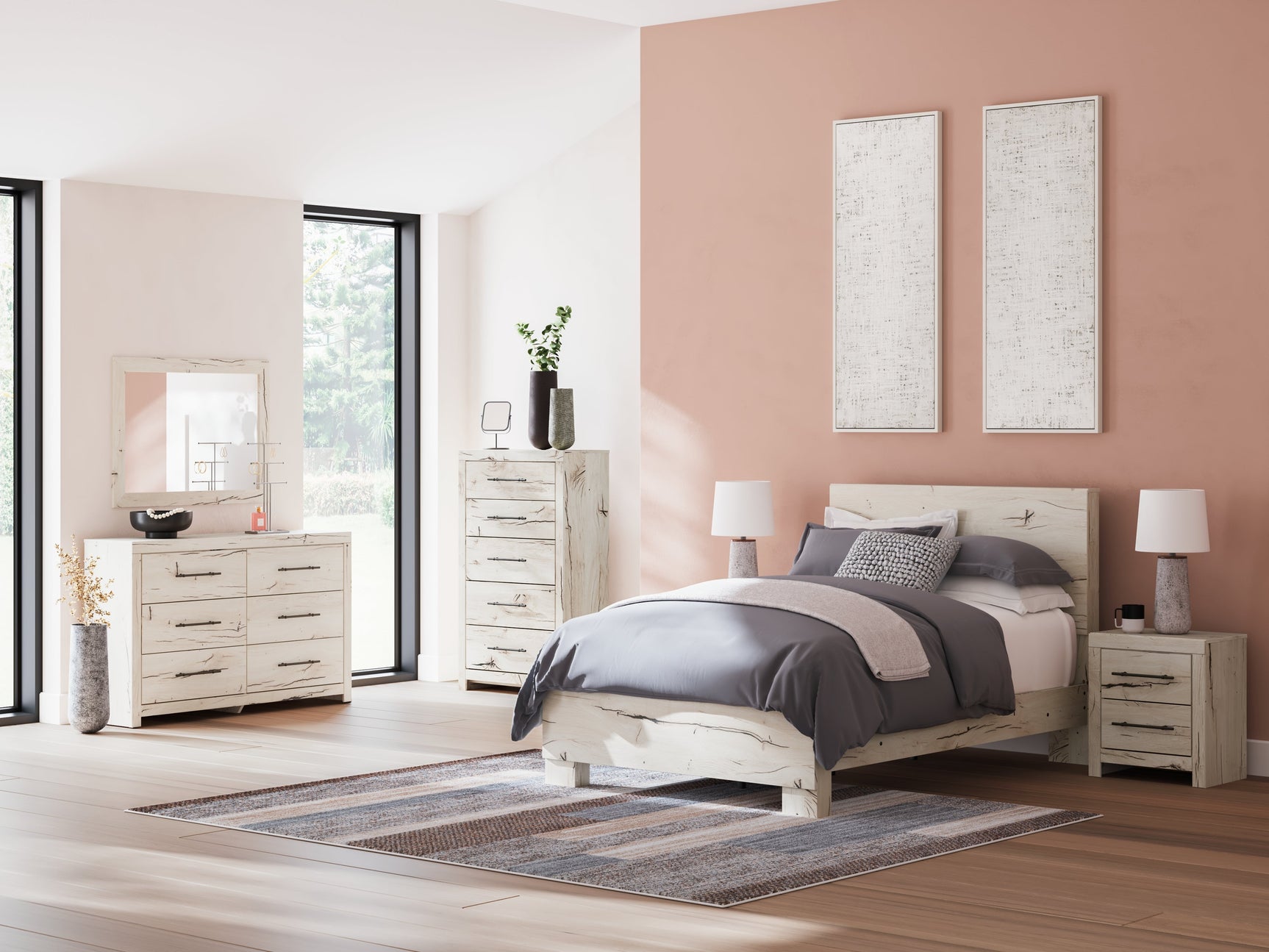 Lawroy Light Natural Full Panel Youth Bed (Online Special Price) - Ornate Home
