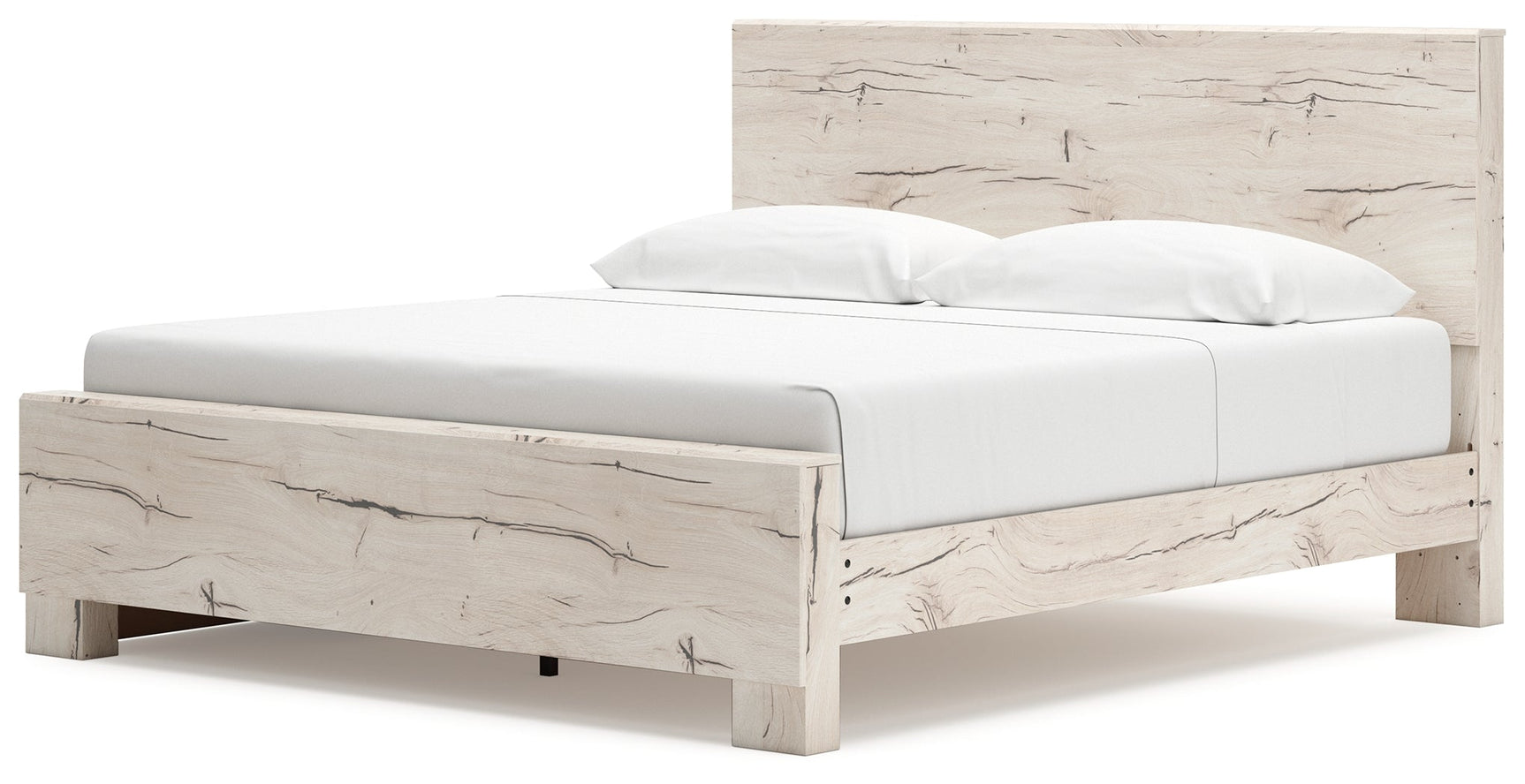 Lawroy Light Natural King Panel Bed with Storage (Online Special Price) - Ornate Home