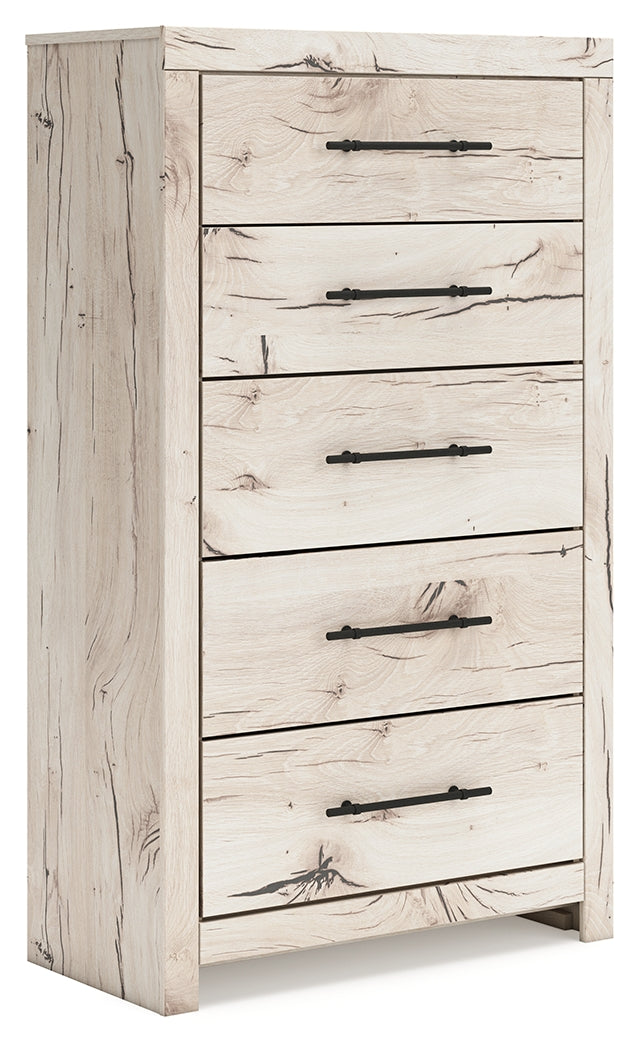 Lawroy Light Natural King Panel Bedroom Set with Dresser, Mirror, Chest and Nightstand (Online Special Price) - Ornate Home