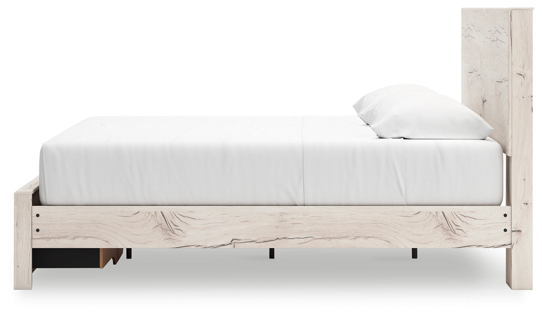 Lawroy Light Natural King Panel Storage Bed - Ornate Home