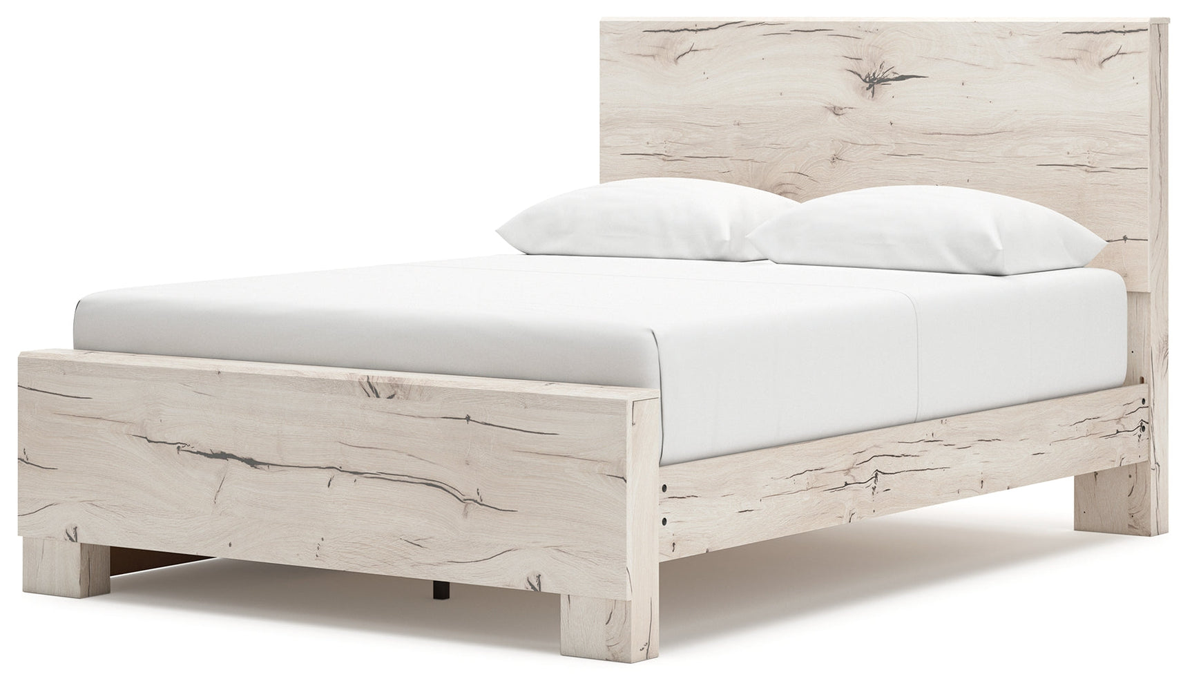 Lawroy Light Natural Queen Panel Bed with Storage (Online Special Price) - Ornate Home