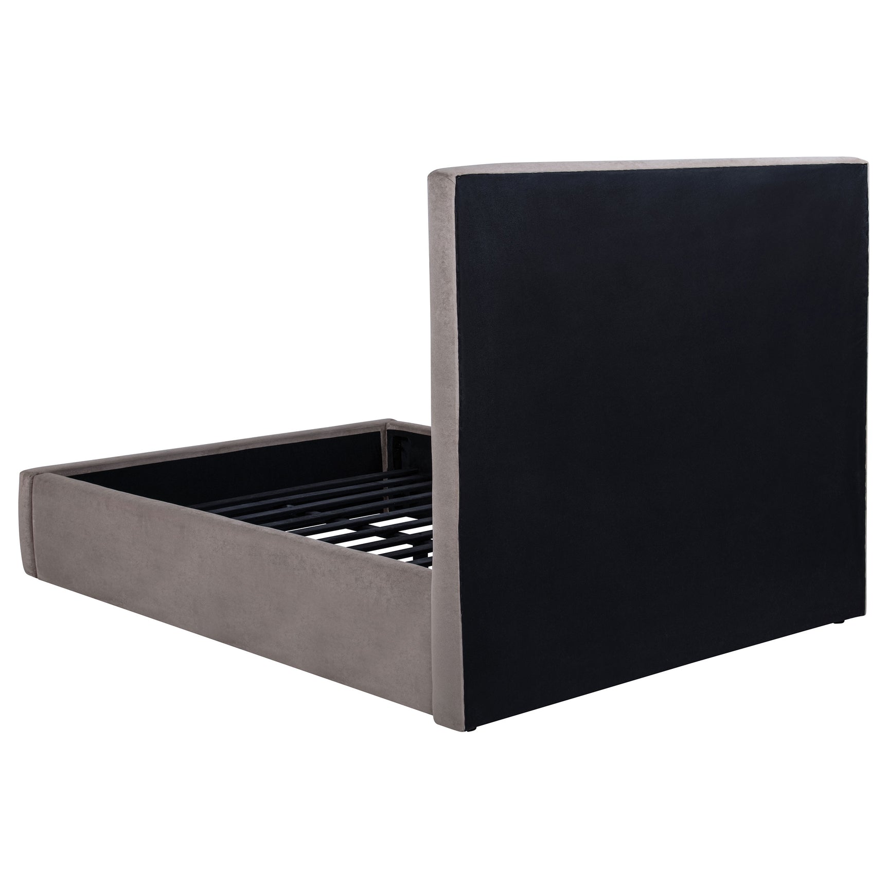 Lawson Mushroom 55-inch Upholstered Full Panel Platform Bed - Ornate Home