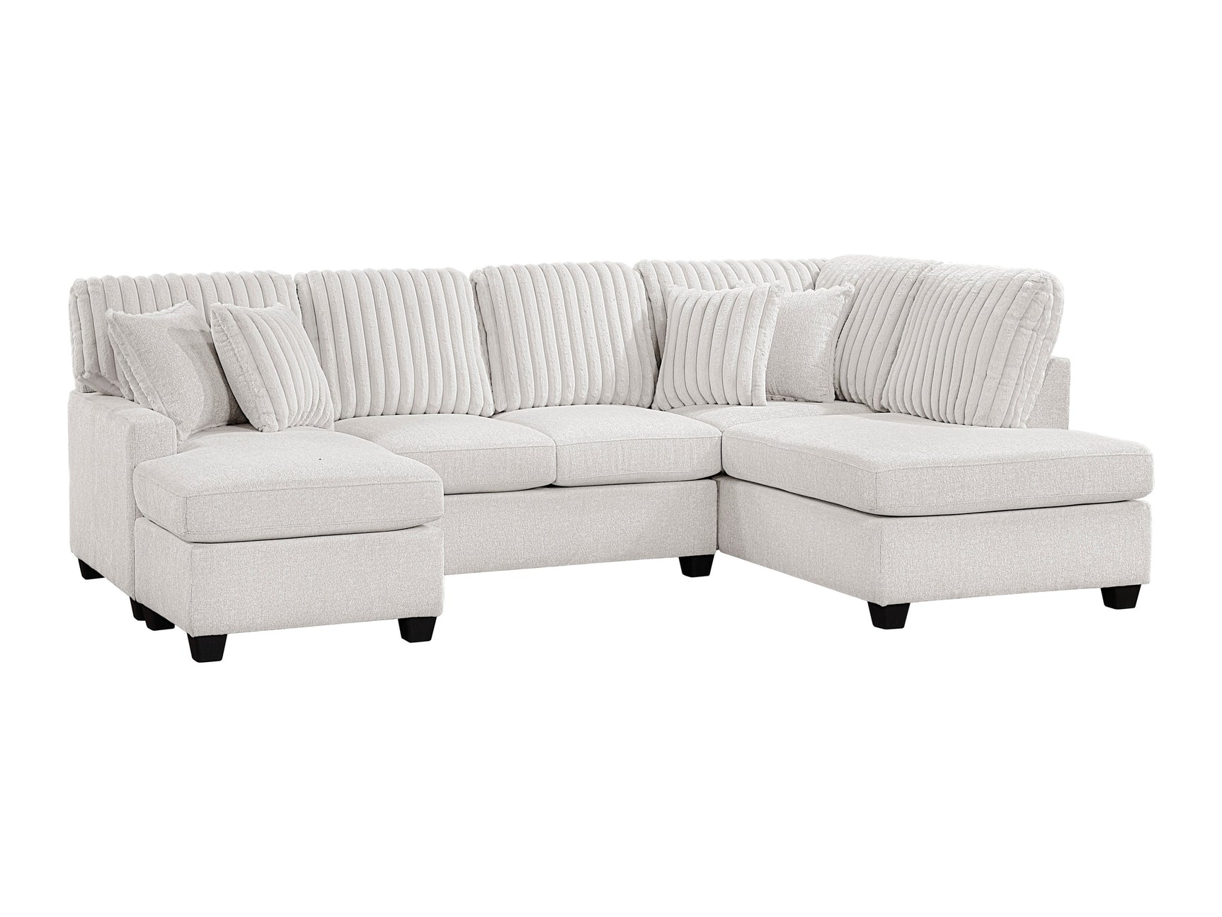 Lawson Taupe 2-Piece Sectional w/ Chaise - Ornate Home