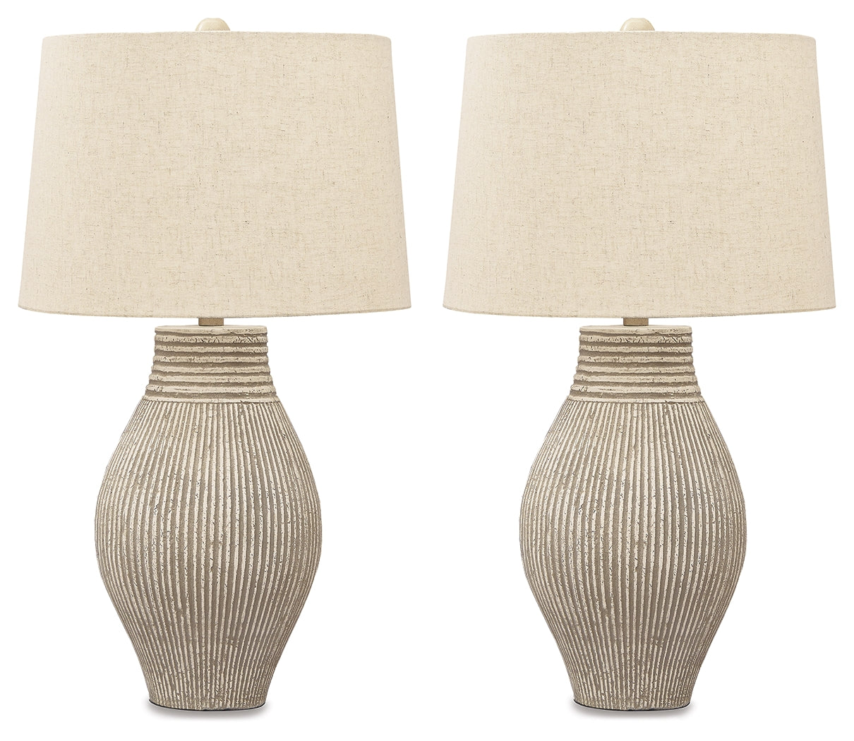 Layal Beige Table Lamp (Set of 2) - Ornate Home