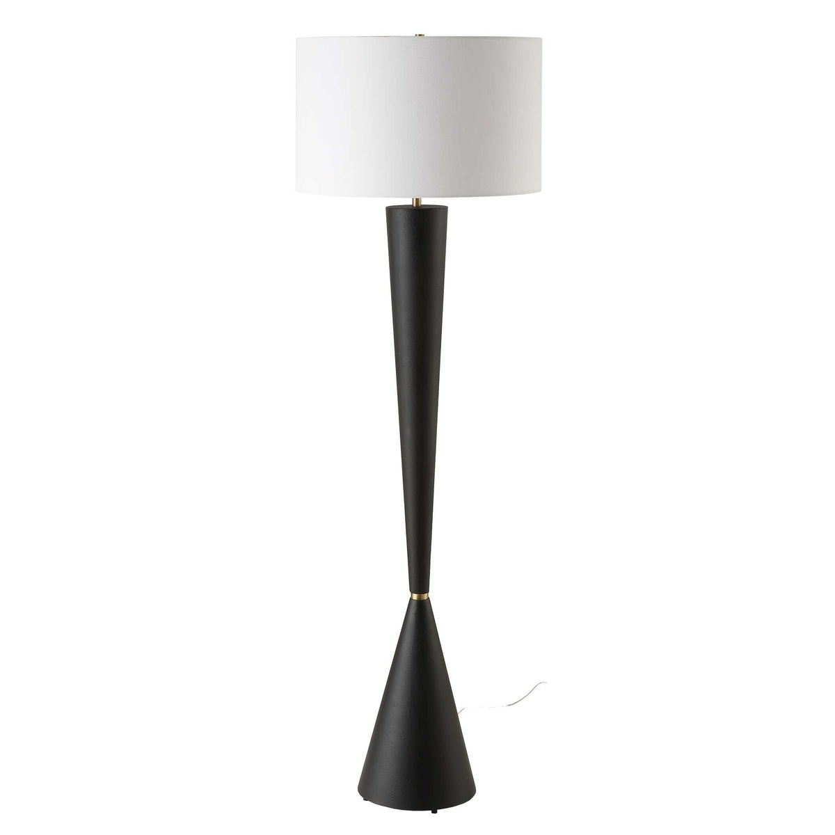 Layla Black Tapered Floor Lamp - Ornate Home