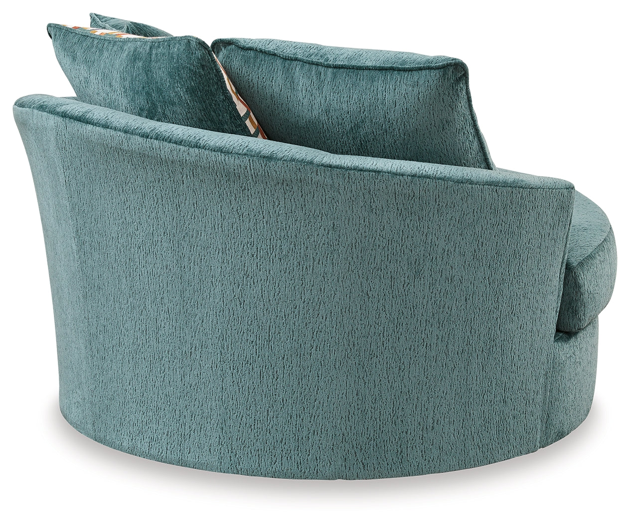 Laylabrook Teal Oversized Swivel Accent Chair - Ornate Home