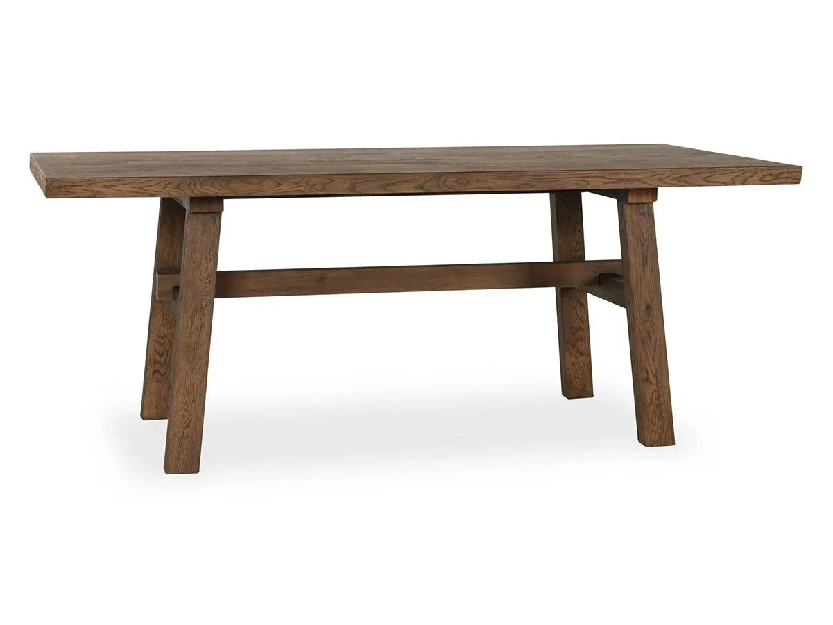 Lazar Suede Brown Dining Table - Ornate Home