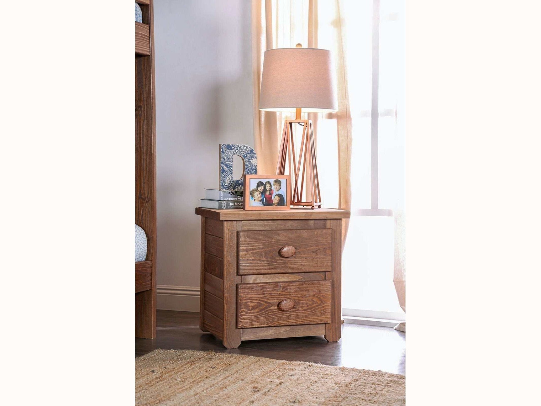 Lea Mahogany Nightstand - Ornate Home