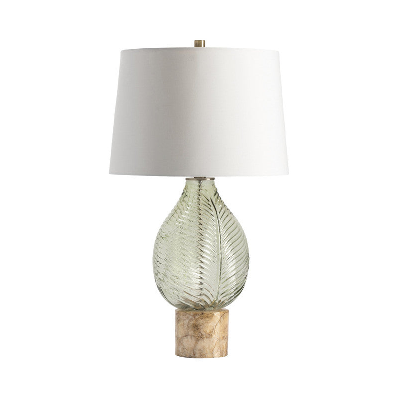 Leaf Green/Natural Table Lamp - Ornate Home