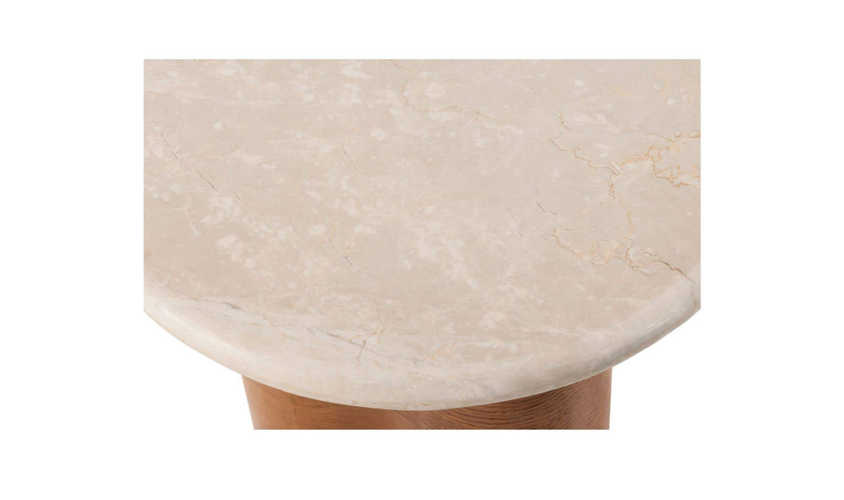 Leah Botticino Marble Side Table - Ornate Home