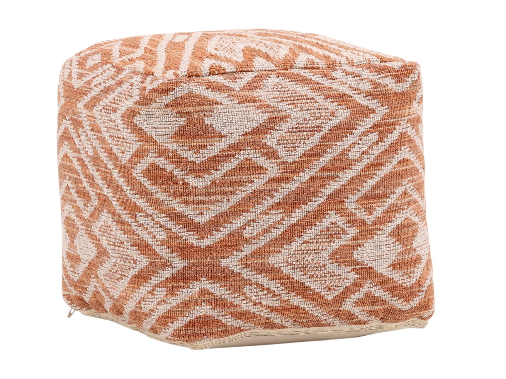 Leana Terracotta Outdoor Pouf - Ornate Home