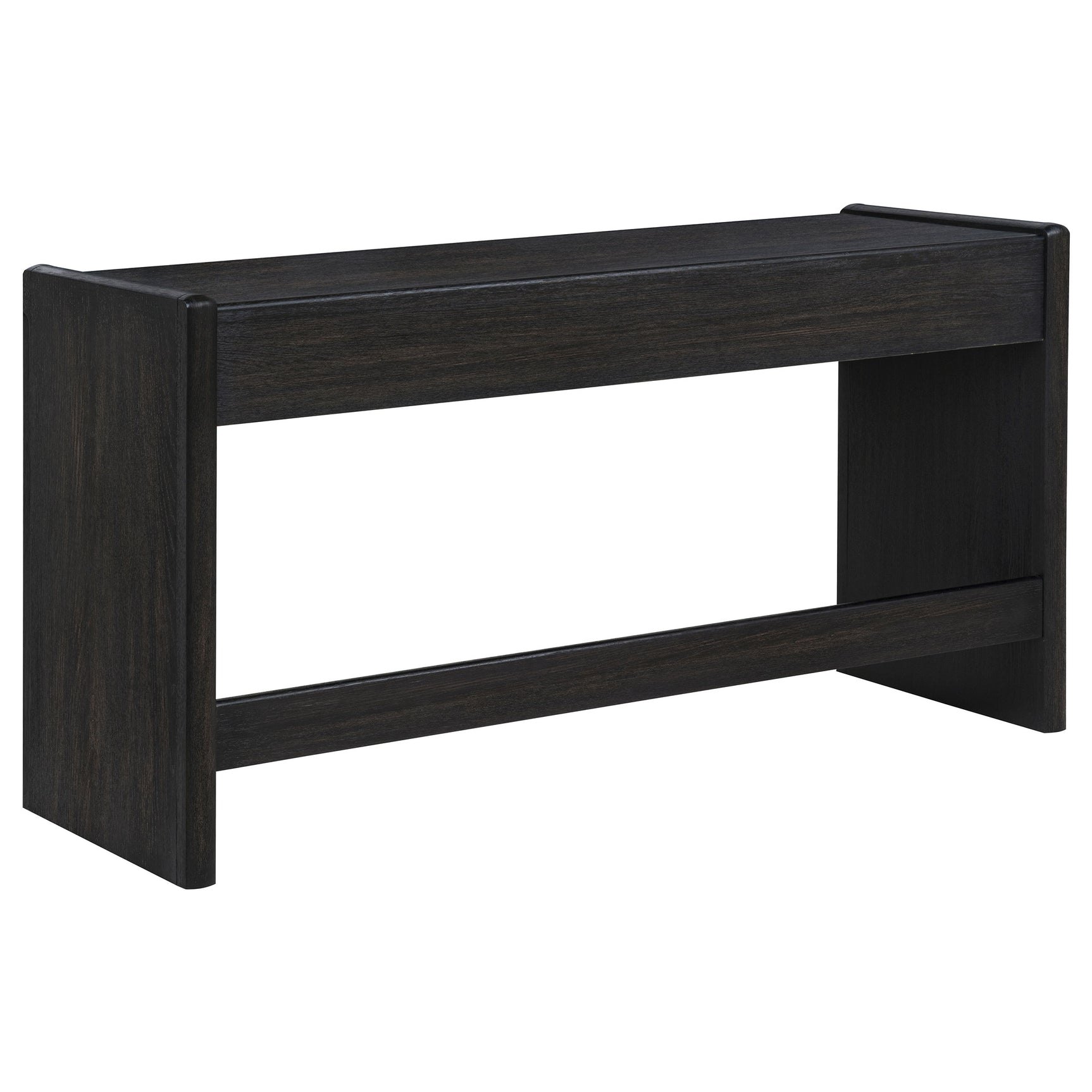 Leandro Burnished Black 2-drawer Home Office Writing Desk - Ornate Home