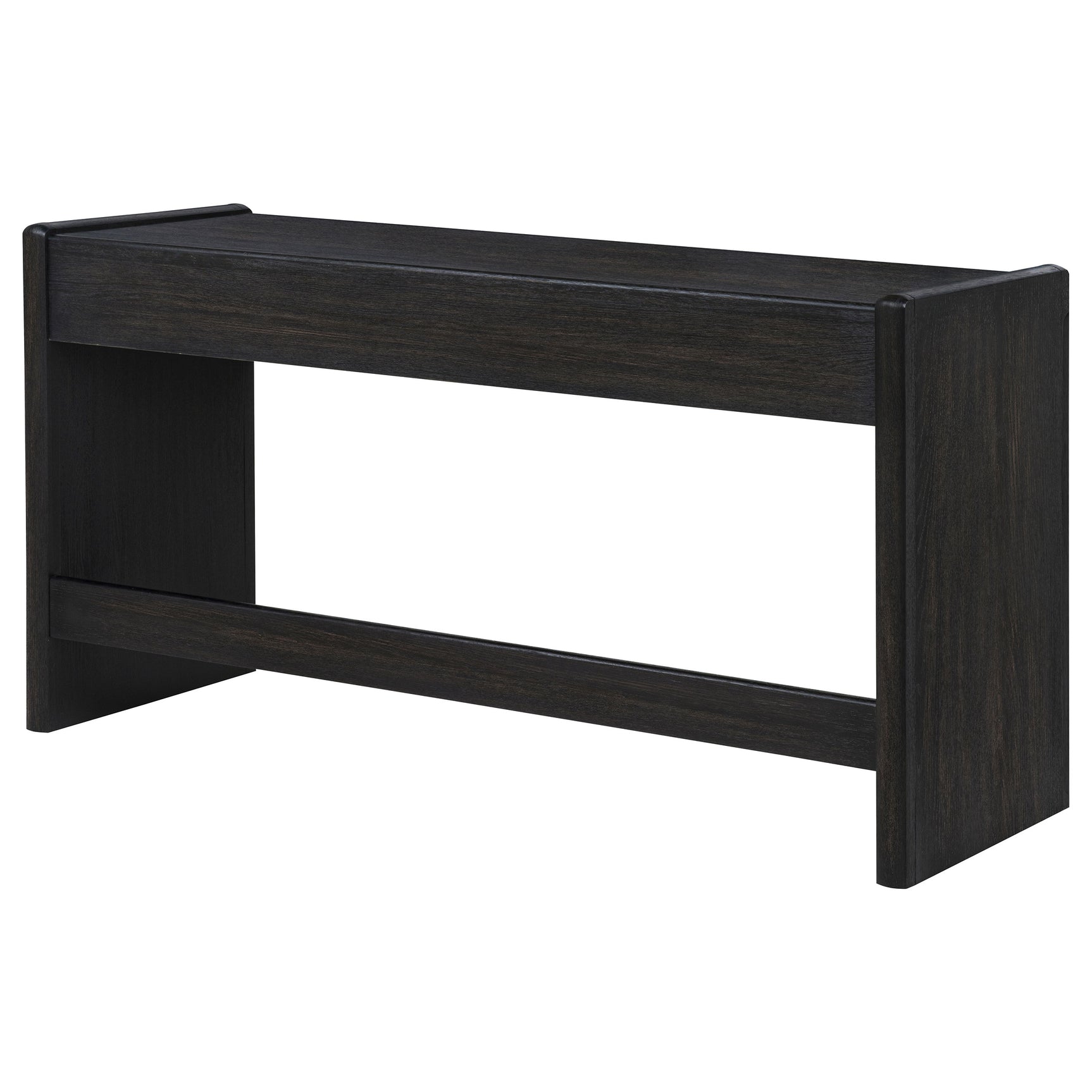 Leandro Burnished Black 2-drawer Home Office Writing Desk - Ornate Home