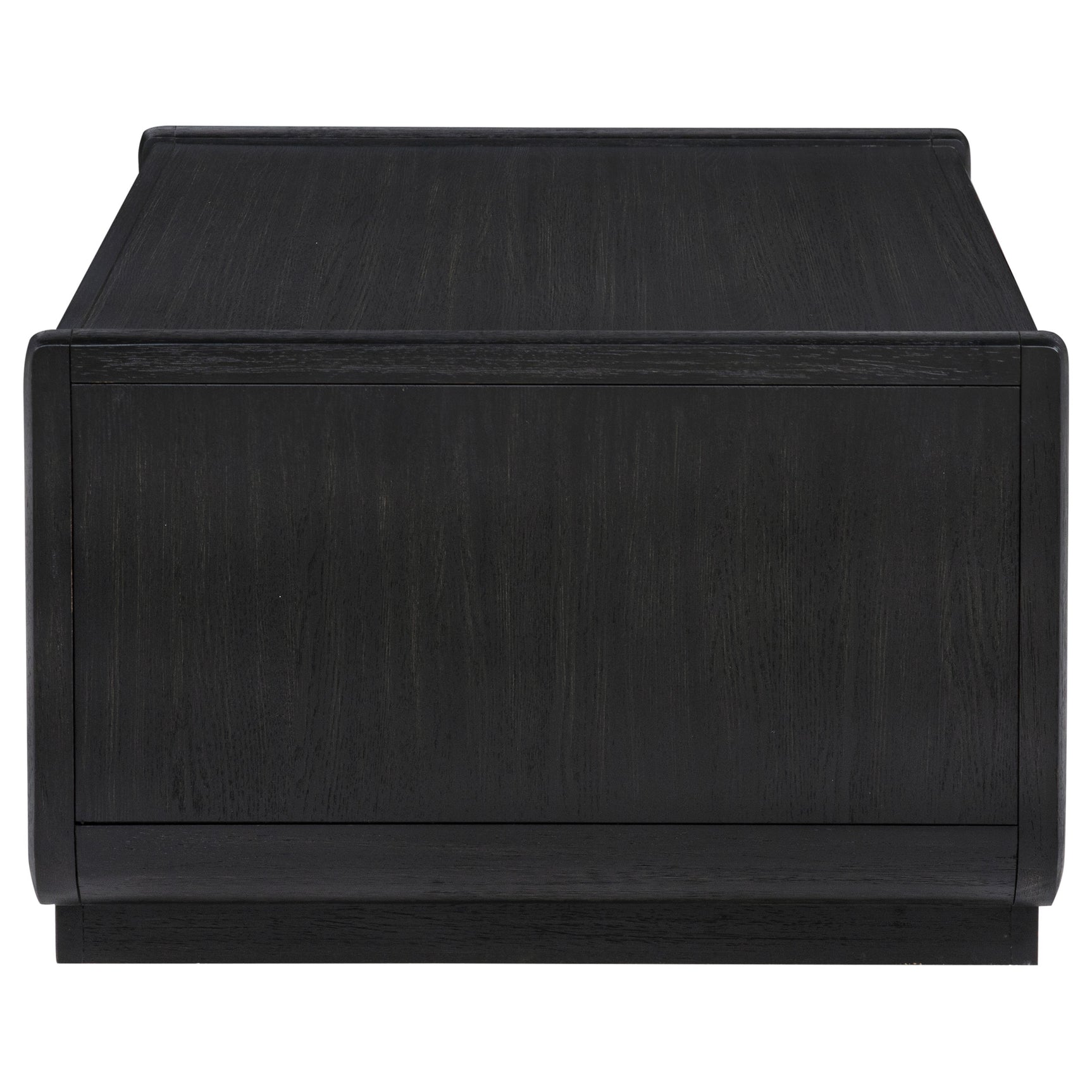 Leandro Burnished Black 2-drawer Wood Cocktail Coffee Table - Ornate Home