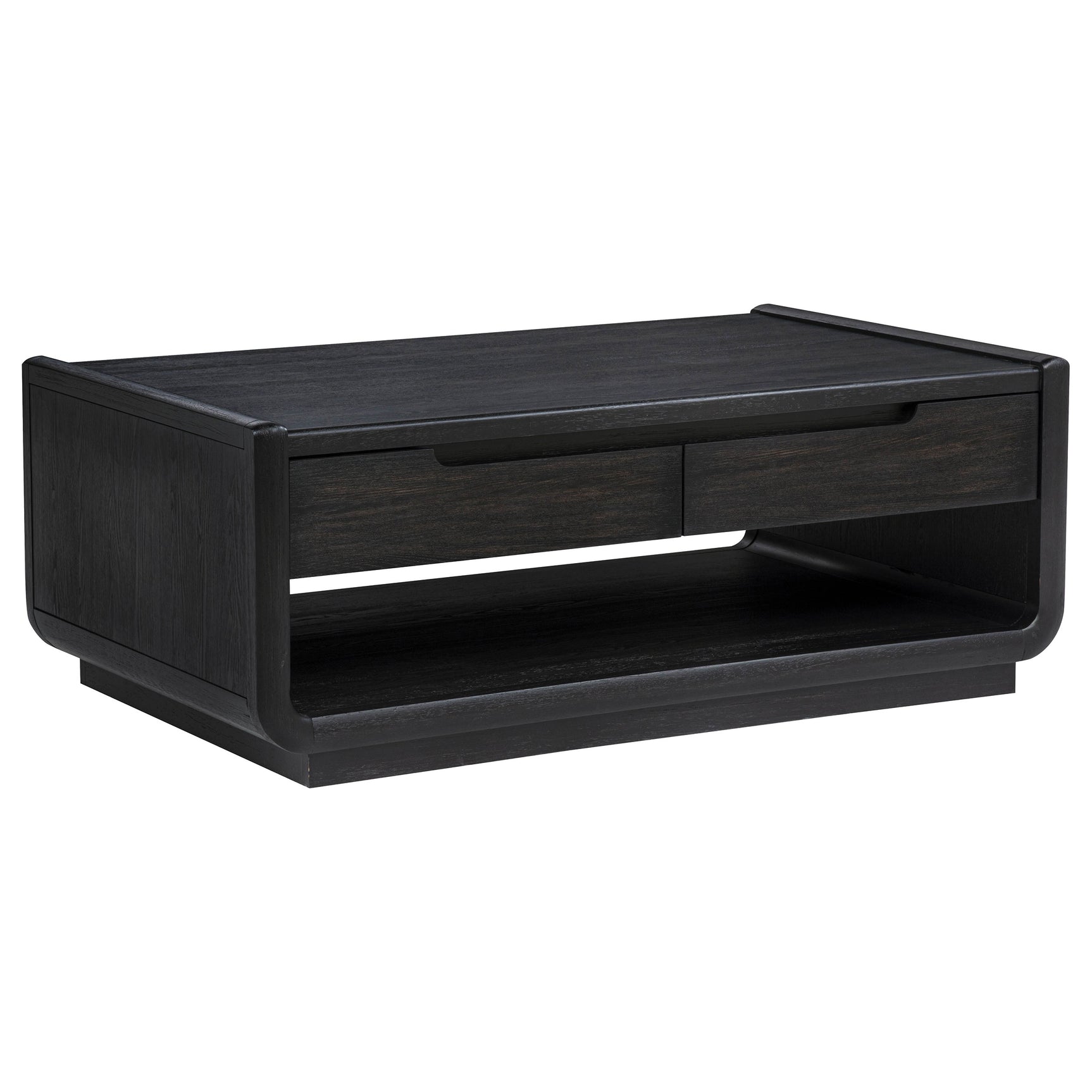 Leandro Burnished Black 2-piece Wood Coffee and End Table Set - Ornate Home
