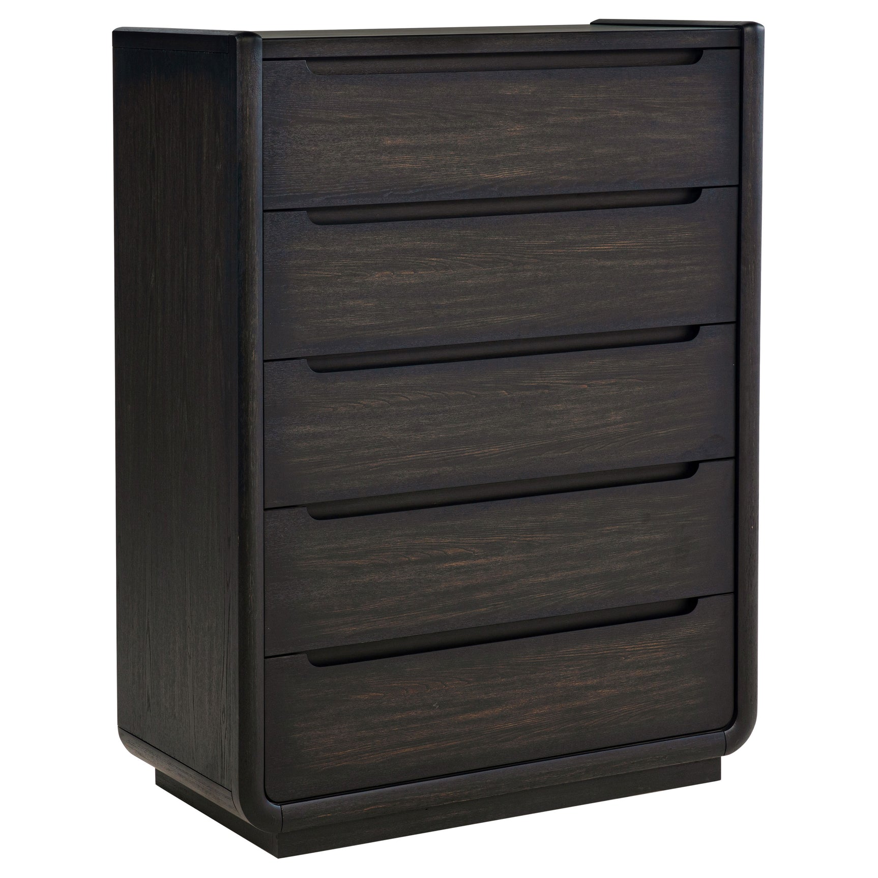 Leandro Burnished Black 5-piece California King Bedroom Set - Ornate Home