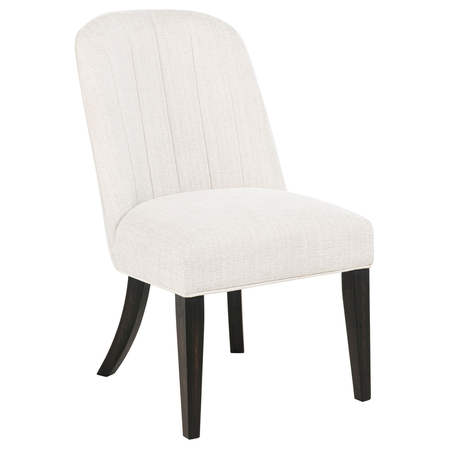 Leandro Cream/Burnished Black Upholstered Dining Side Chair (Set of 2) - Ornate Home