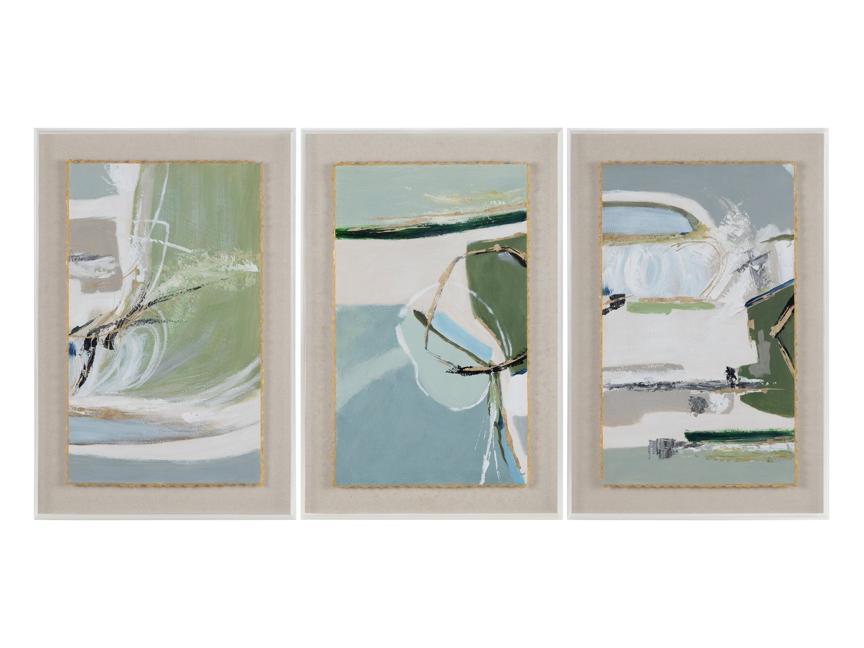 Leblanc 3 Blue/Green Wall Art